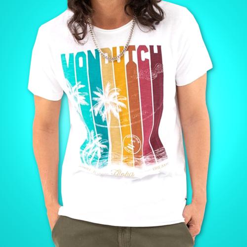 T-shirt VON DUTCH | ALOHA WHITE