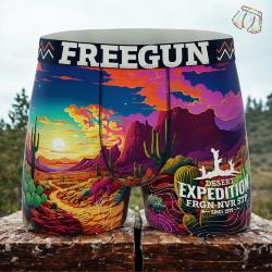 Boxer Freegun | Motif Montagne desert