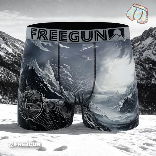 Boxer Freegun | Motif Montagne Hivers 