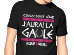 T-Shirt Jacquie&Michel Gaule noir