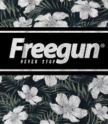 Serviette FLEURS GRIS FREEGUN 