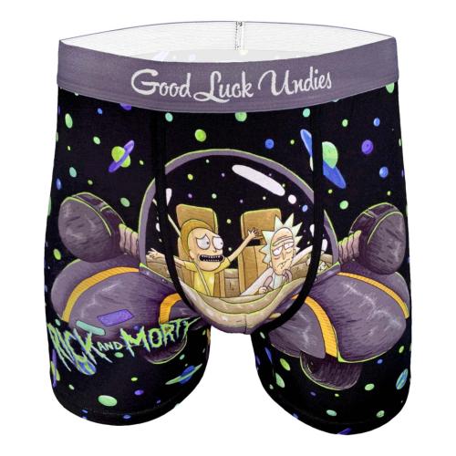 Boxer Good luck Undies Rick & Morty Space