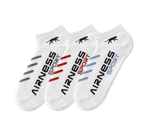 3 CHAUSSETTES - WHITE AIRNESS