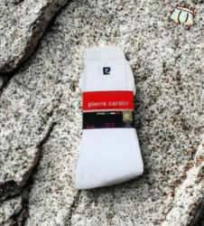 3 Chaussettes  de tennis Pierre Cardin Blanc