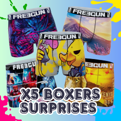Lot 5 Boxers  Freegun | Motif Surprise &#10068;