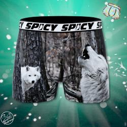 Boxer Spicy |motif Loup | &#128058;