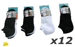 LOT 12 Chaussettes Invisibles Homme