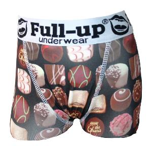 boxer full-up motif chocolat 