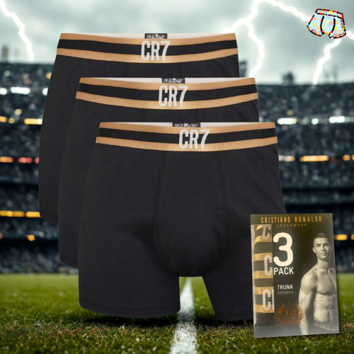 3 Boxers CR7| Pack Gold en coffret 