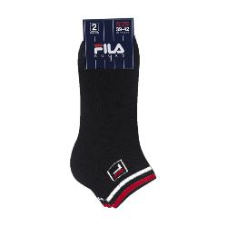 Lot de 2 paires tiges courtes homme noir FILA