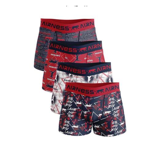 4 Boxers Enfant | Airness | Airmix Rouge