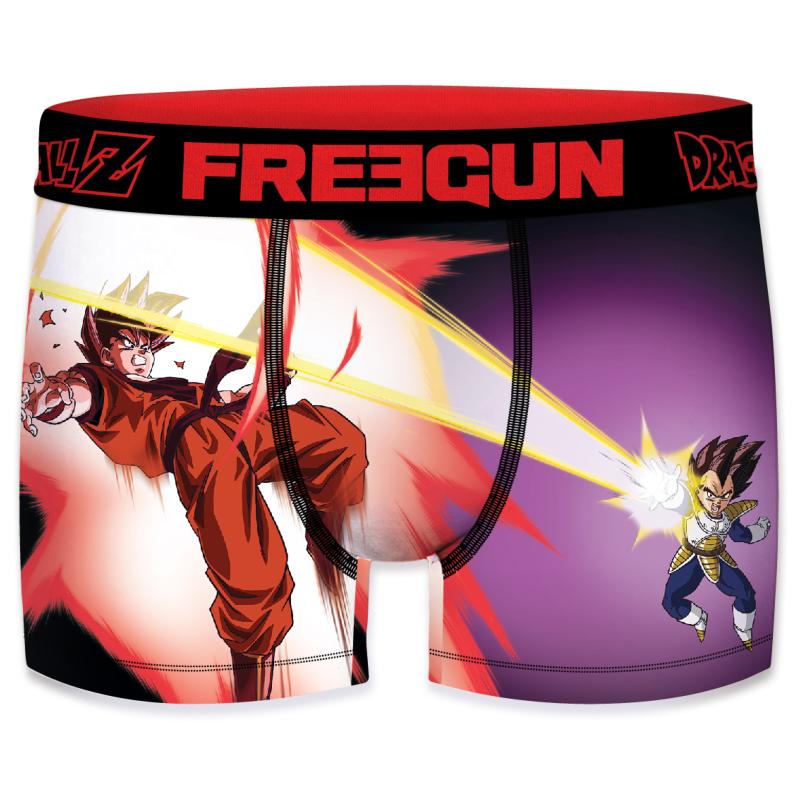 Boxer Homme Freegun Microfibre Dragon Ball Z – Motif Vegeta – Extensible, Respirant – Taille S