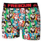 Boxer Freegun Lapins Cretins motif Pics Heros