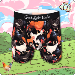 Boxer Good Luck Undies | Chickens 🐓