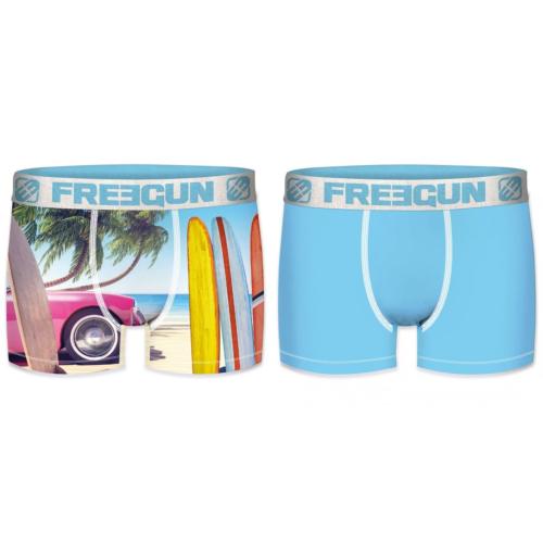 Duo| Boxers Freegun |Motif Plage