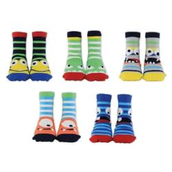 Lot 5 Chaussettes enfant Monstre