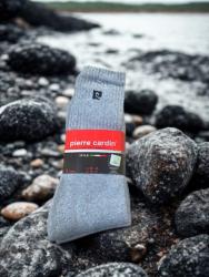 3 Chaussettes de tennis Pierre Cardin Gris