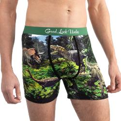 Boxer Good Luck undies| Dinosaure