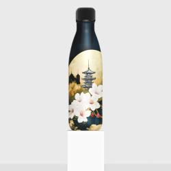 Bouteille Thermos IZY | Fleurs d'or &#127989;&#65039;