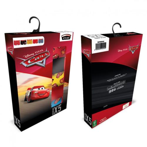 coffret 5 Boxers fantaisies enfant cars