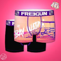 Duo| Boxers Freegun |Motif Bay watch