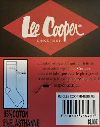 Chaussettes haute Lee Cooper rayure noir 