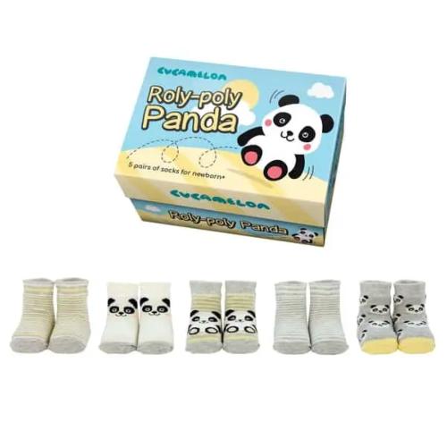 Lot 5 Chaussettes enfant Panda