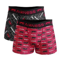 2 Boxers Homme Airness red & black