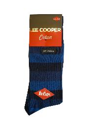 Chaussettes haute Lee Cooper rayure bleu fonce