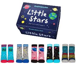 Lot 5 Chaussettes enfant stars